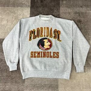 Vintage Galt Sand Florida State Seminoles Sweatshirt Mens Large Crewneck Gray
